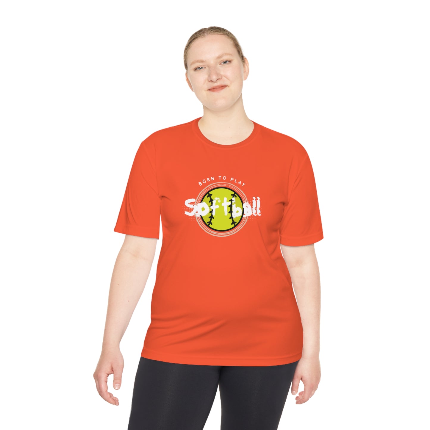 Born to Play Softball Unisex Moisture Wicking Tee