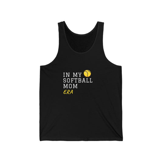 In My Softball Mom Era Unisex Jersey Tank