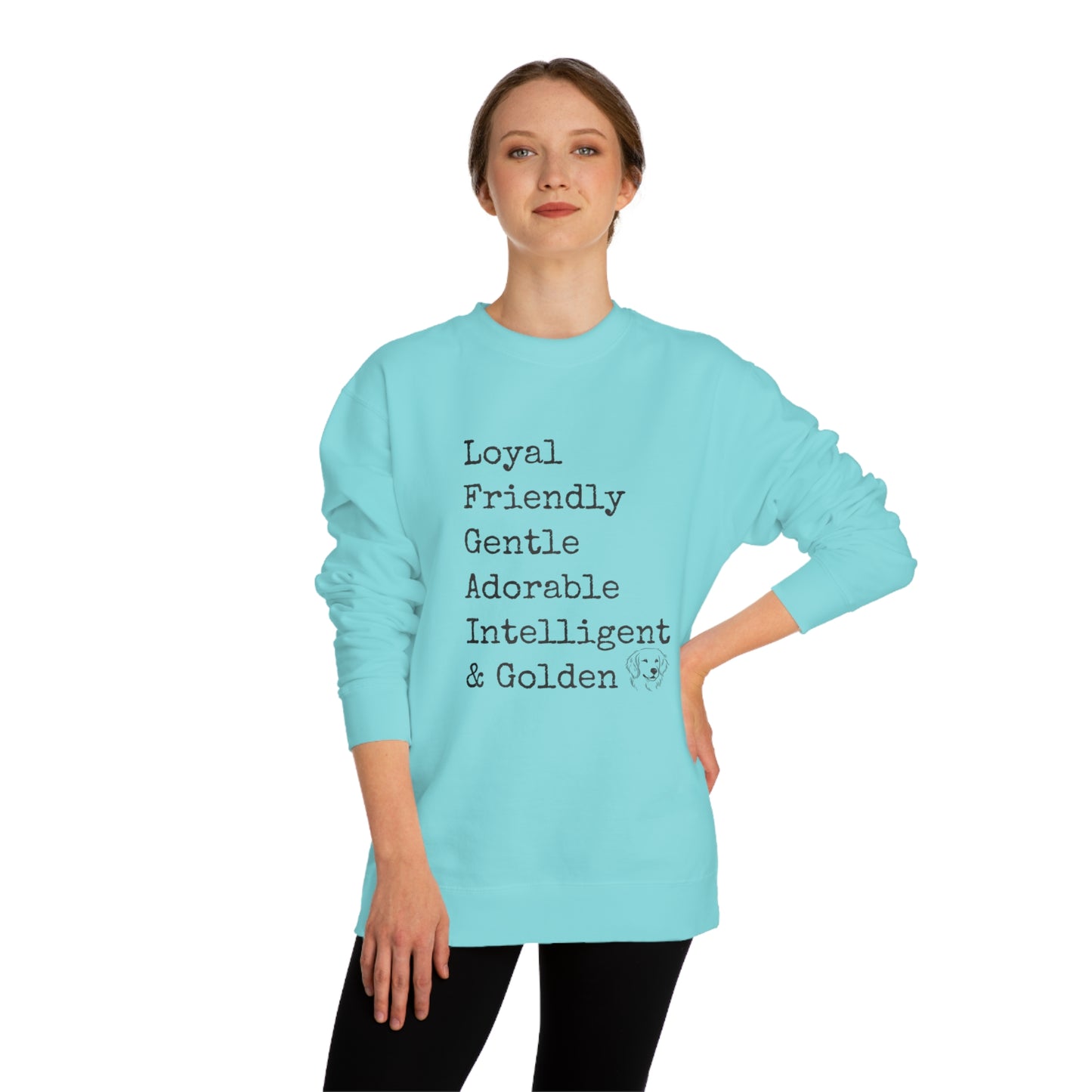 Golden Retriever Crew Neck Sweatshirt