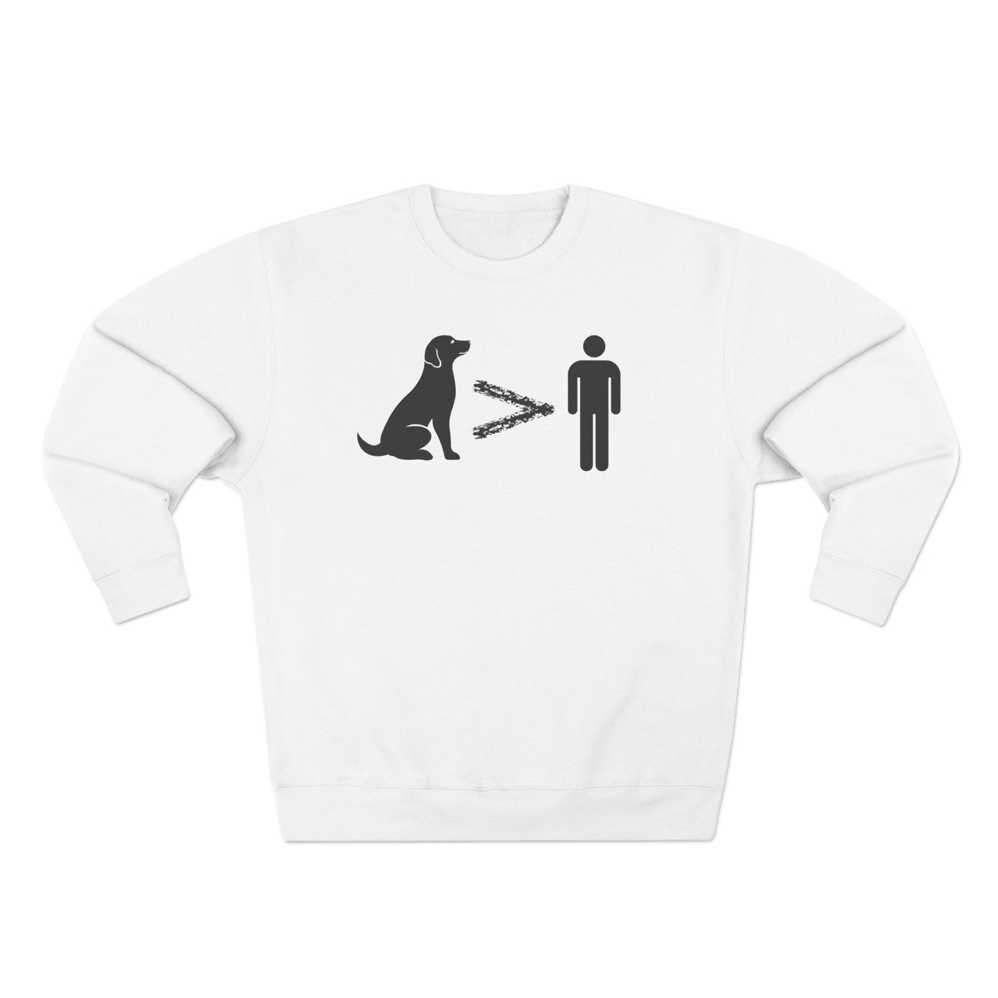 Dogs are greater than people Unisex Crewneck Sweatshirt