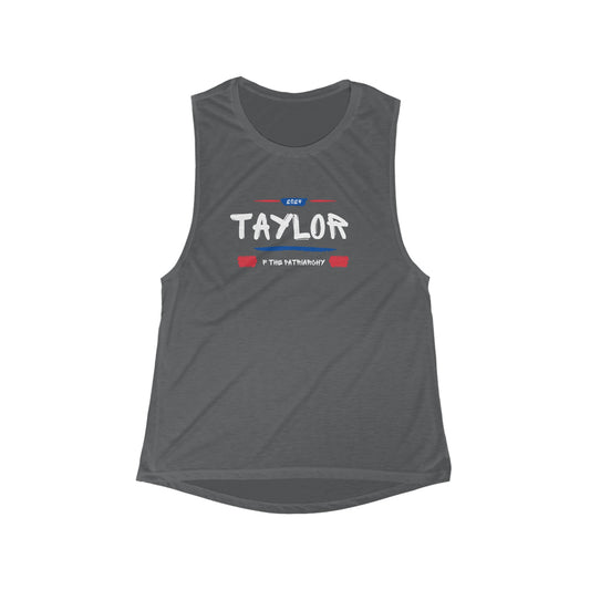 Taylor For President Women's Flowy Scoop Muscle Tank